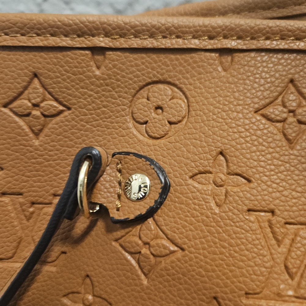 Designer Tan Monogram Tote Bag - Picture 2 of 7